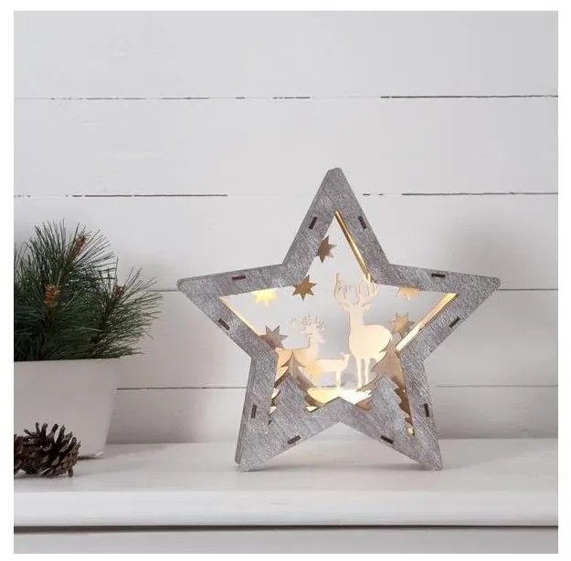 Eglo 410413 - Decorazione LED di Natale FAUNA 10xLED/0,03W/2xAAA