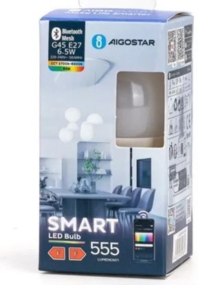 LED RGBW Lampadina G45 E27/6,5W/230V 2700-6500K - Aigostar