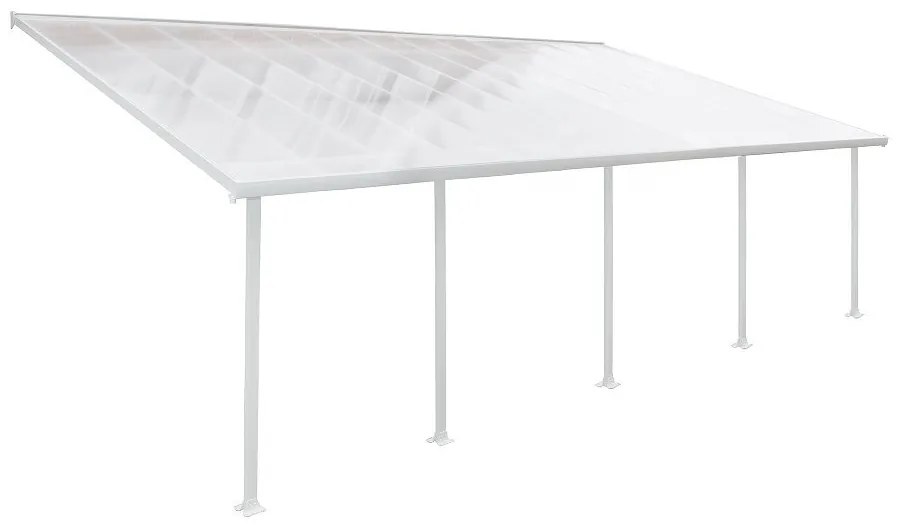 Tettoia terrazza Feria Palram - Canopia 4 x 7,87 m bianco