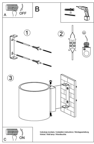 Sollux SL.0490 - Applique ORBIS 1xG9/40W/230V legno