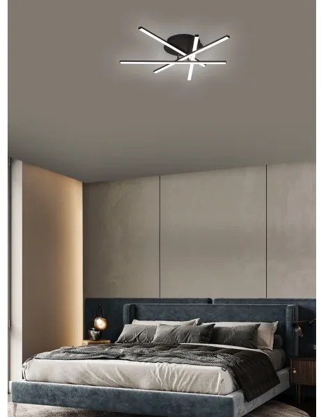 Brilagi - Plafoniera a LED STRIPES LED/40W/230V nero