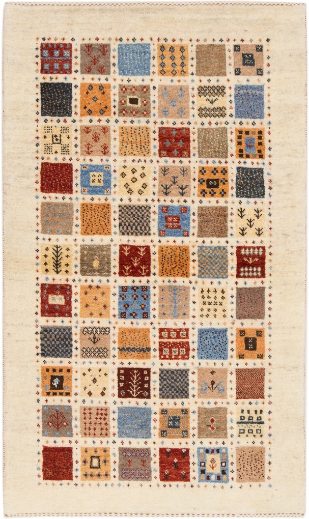 Loribaft Tappeto 140x80 Beige (Iran) Annodato A Mano