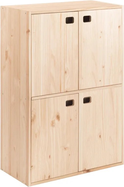 Libreria ASTIGARRAGA Dinamic 5 ripiani L 70.8 x P 33 x H 105.4 cm in legno pino naturale, portata per ripiano 50 kg