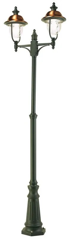 Lampione da giardino, Rustica H 244 cm, grigio, IP43 SOVIL