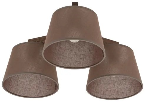 Brilagi - Lampadario a soffitto LATTE 3xE27/15W/230V pino/marrone