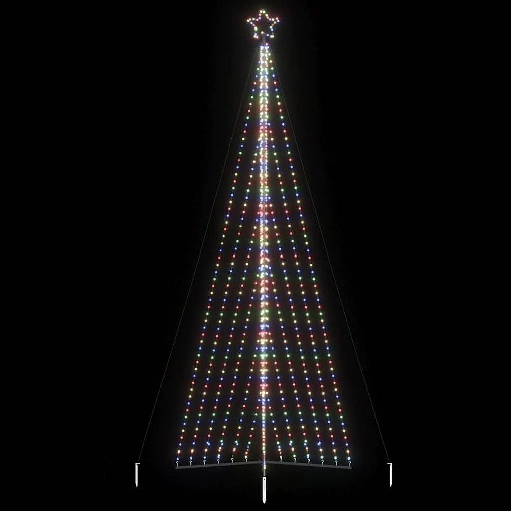 Albero Di Natale A Led 789 Led Colorato 476 Cm /