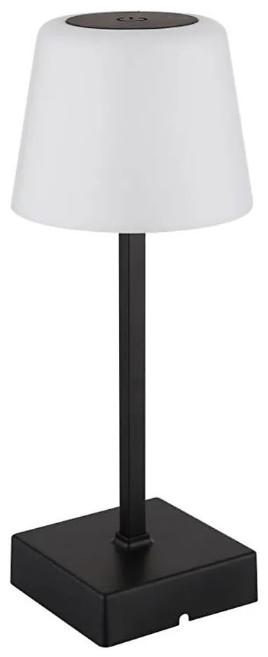 Globo 28061S - Lampada da tavolo LED dimmerabile XAYDEN LED/2W/5V 800mAh nera