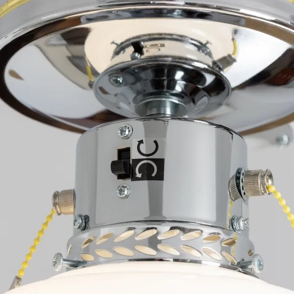 ZEVENTI - Ventilatore da soffitto NAVAGIO 1xE27/60W/230V nero/bianco