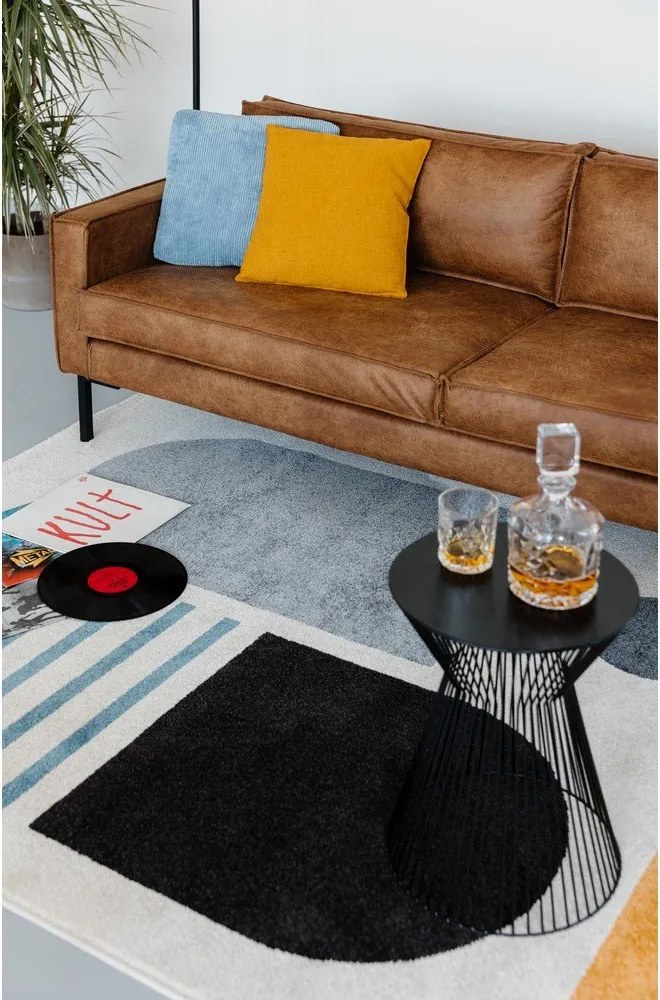 Divano in similpelle marrone 216 cm Rate - Scandic