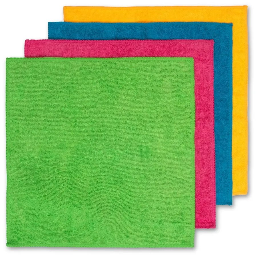 Set di 4 panni in microfibra , 30 x 30 cm Colors - Vileda