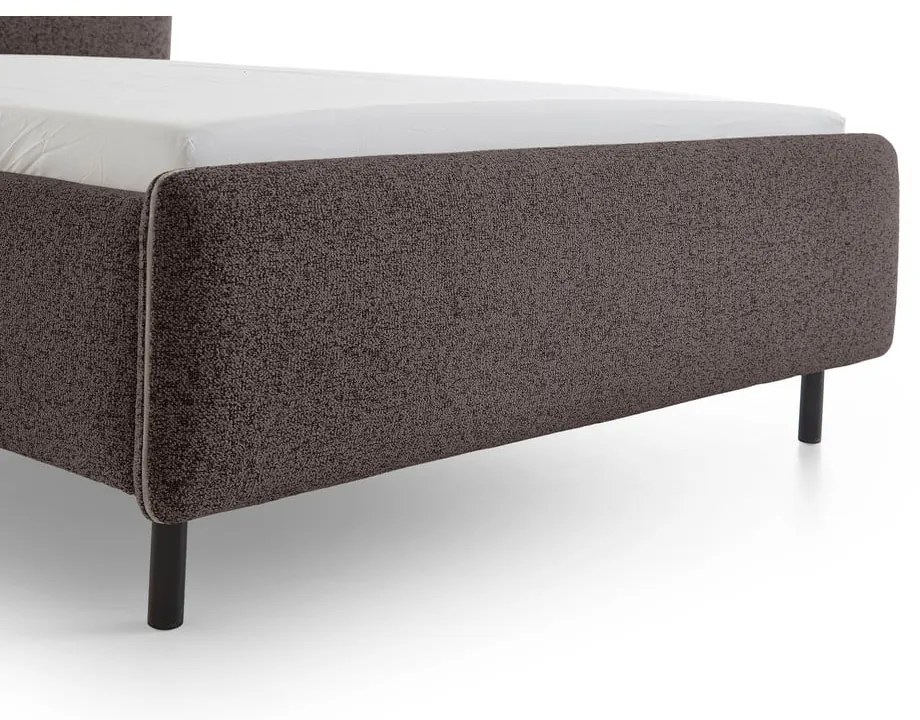 Letto matrimoniale imbottito color antracite rete non inclusa 180x200 cm Primo – Meise Möbel