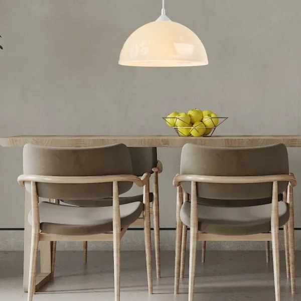 Lampadario a sospensione con filo 1xE27/60W/230V caffè