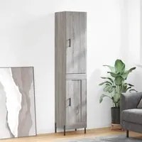 Credenza Grigio Sonoma 34,5x34x180 cm in Legno Multistrato 3199119