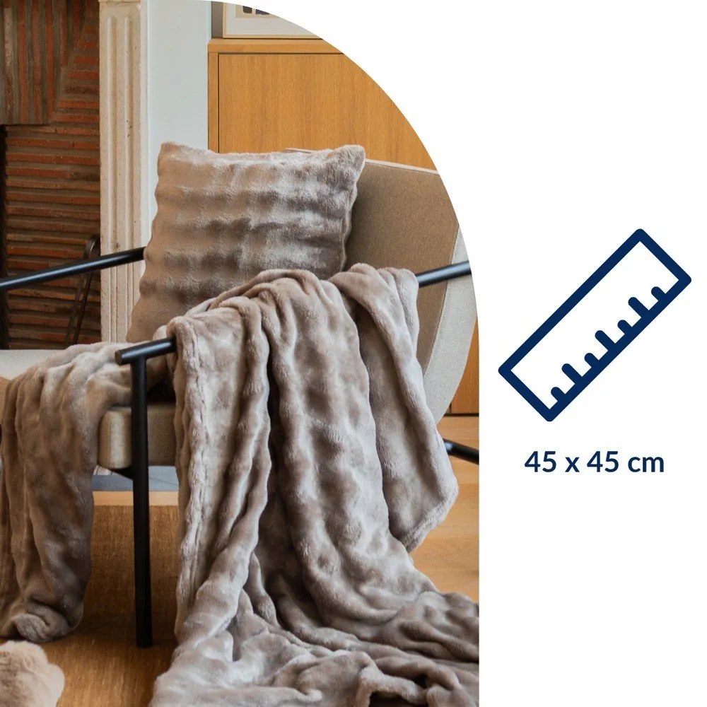 Cuscino decorativo in micropile 45x45 cm Wave – Tiseco Home Studio