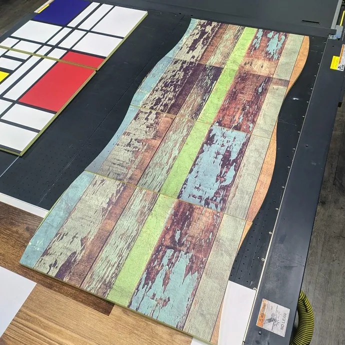 Scarpiera linea Mia 4 ante con serigrafia wood