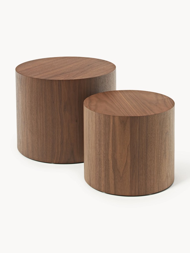 Set di 2 tavolini in legno Dan