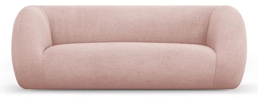 Divano bouclé rosa chiaro 210 cm Essen - Cosmopolitan Design