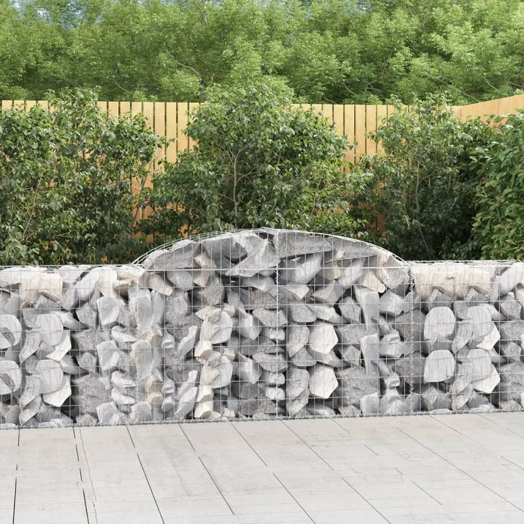 Cesti Gabbioni Ad Arco 8 Pz 300x50x80/100 Cm Ferro Zincato /