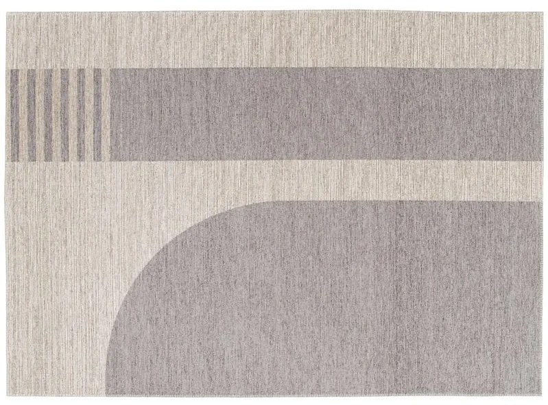 Tappeto Outdoor urbane moon 1 INSPIRE in poliestere grigio L 230 x L 160 cm