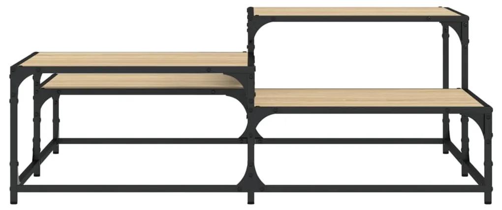 Tavolino Salotto Rovere Sonoma 107x107x40 cm Legno Multistrato