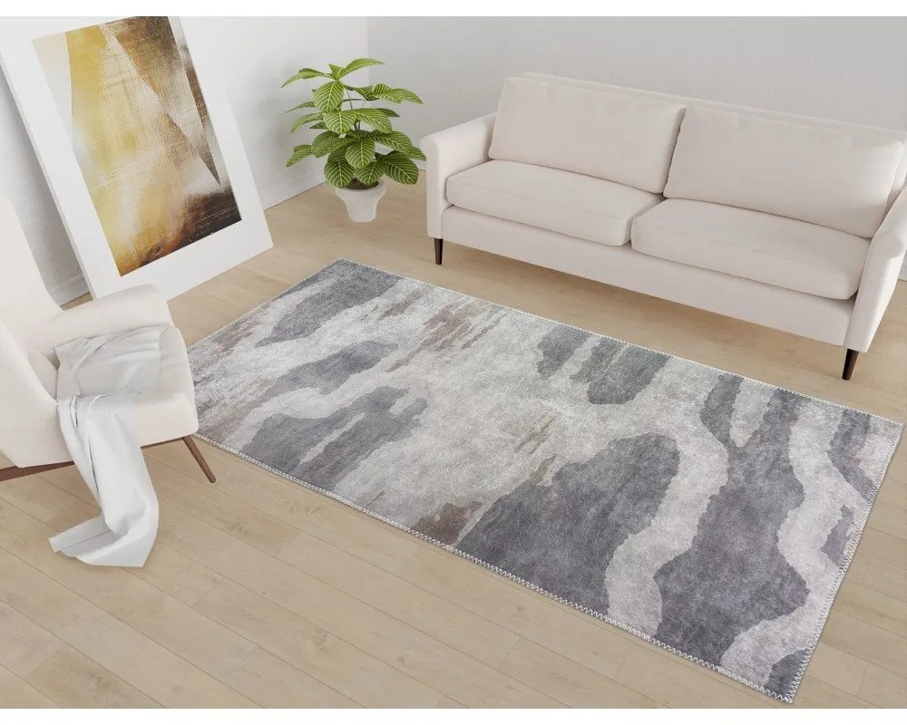 Passatoia grigia lavabile 80x200 cm City Clouds – Vitaus