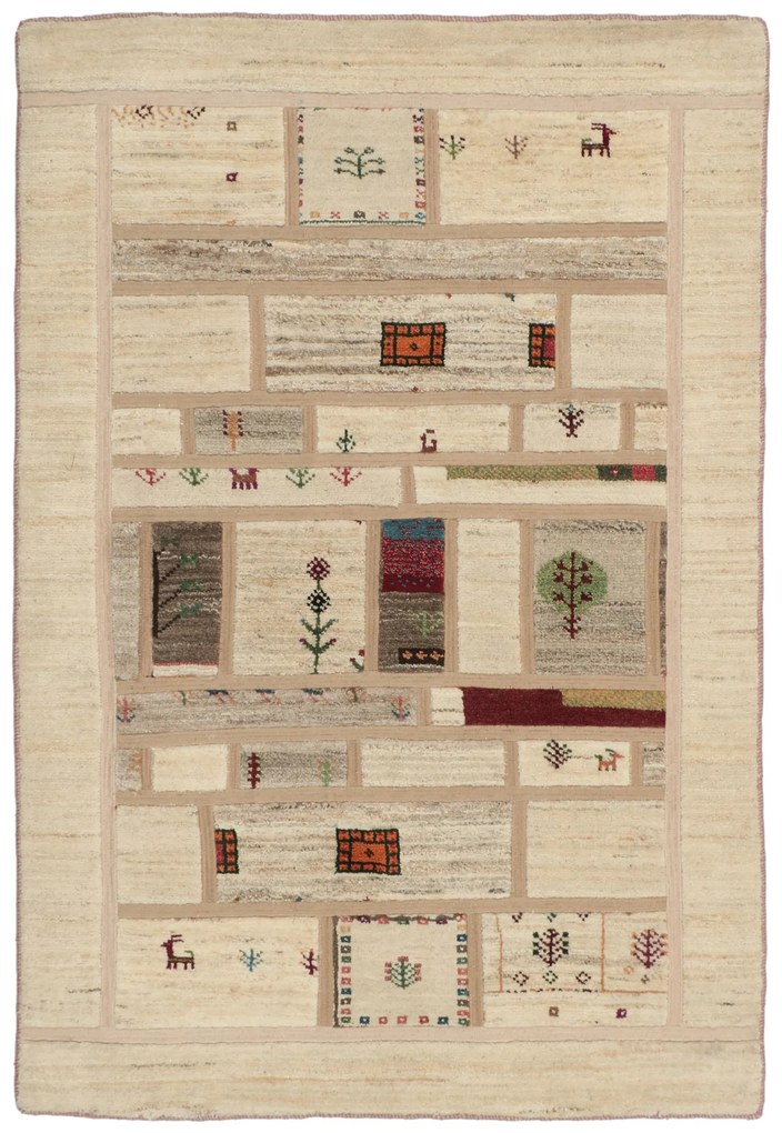 Gabbeh Tappeto persiano 100x150 (Iran) Annodato A Mano
