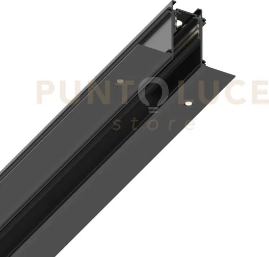 Ego recessed easy profilo sistema lineare binario nero 200cm in all...