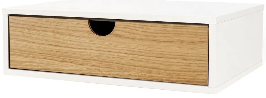Comodino in rovere bianco/naturale Farsta - Woodman