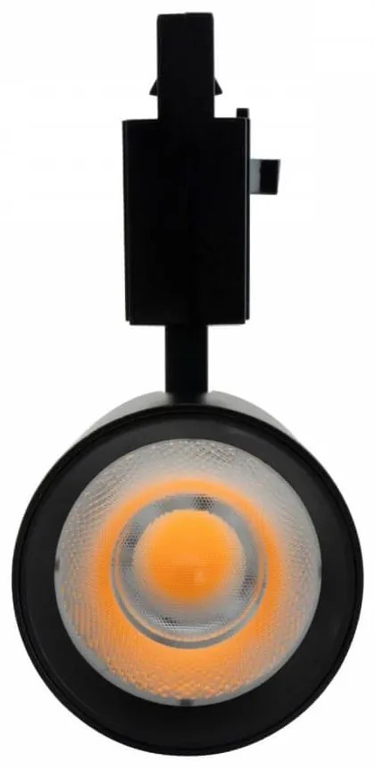 Faro LED 30W Trifase Nero 60° 120lm/W, CRI92, no Flickering - BRIDGELUX LED Colore  Bianco Naturale 4.000K