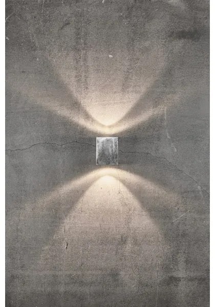 Nordlux - Applique da esterno LED CANTO 2xLED/6W/230V IP44 argento