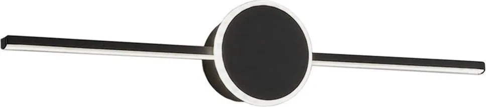 LAMPADA DA MURO DA BAGNO LED SOPRA SPECCHIO 80CM APP850-1W ROUND BLACK