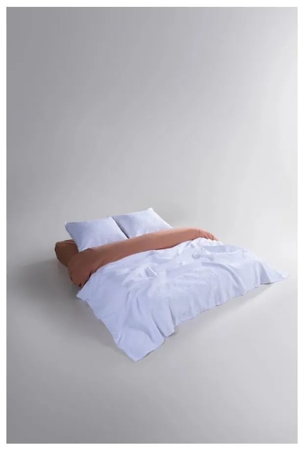 Set con copriletto e federa bianco in jacquard 240x260 cm Jacquard – Mila Home Luxury