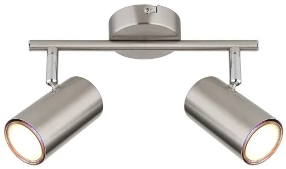 Globo 57914-2N - Faretto ALLVI 2xGU10/25W/230V cromo