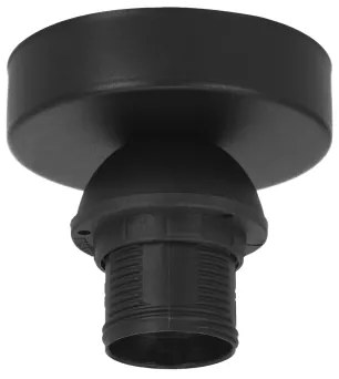Lampada da soffitto SARTA 1xE27/60W/230V Ø 45 cm nero/iuta