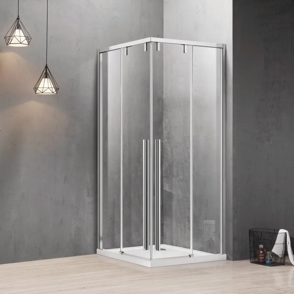 Box doccia 80x100 apertura doppio scorrevole vetro 8mm | KSA1000 - KAMALU