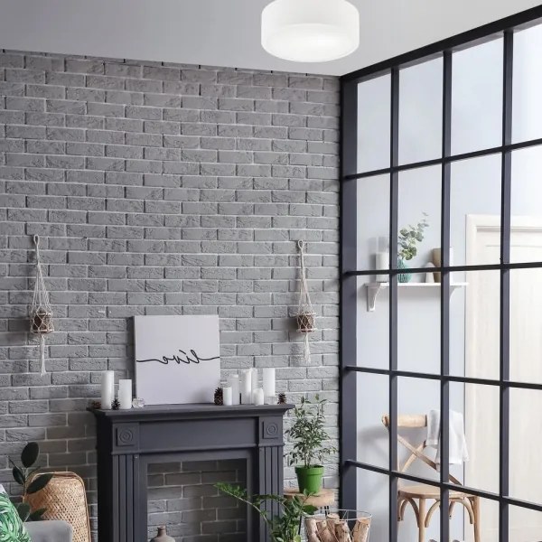 Plafoniera DANTE 1xE27/60W/230V diametro 26 cm bianco