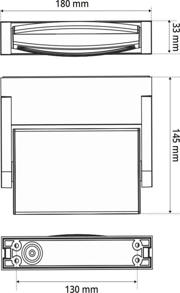 Applique da Esterno Orientabile 12W IP65 CCT con LED OSRAM - Antracite