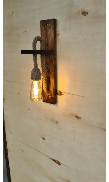 Lampada da parete AHSAP 1xE27/40W/230V Pino/Noce