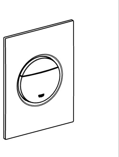 GROHE 37601P00 - Pulsante di scarico NOVA COSMOPOLITAN S 130 × 172 mm cromato