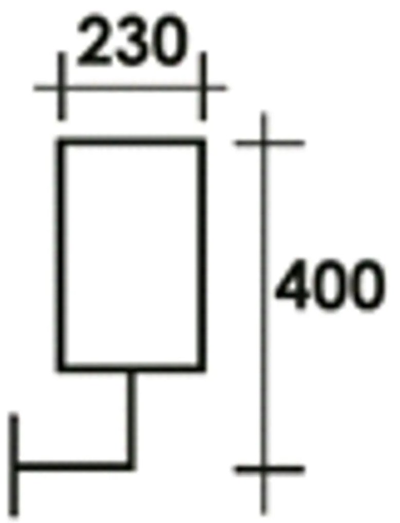Applique Esterno Sawyer Alluminio Nero Su 1 Luce E27 Ip44