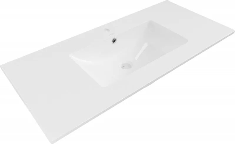 Mexen Atena lavabo da incasso in piano 101 x 46 cm, bianco - 25011000