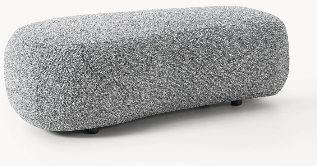Poggiapiedi XL da divano in bouclé Alba