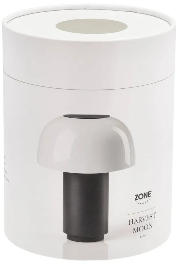 Lampada da tavolo dimmerabile a LED in alluminio grigio (altezza 22 cm) Harvest - Zone