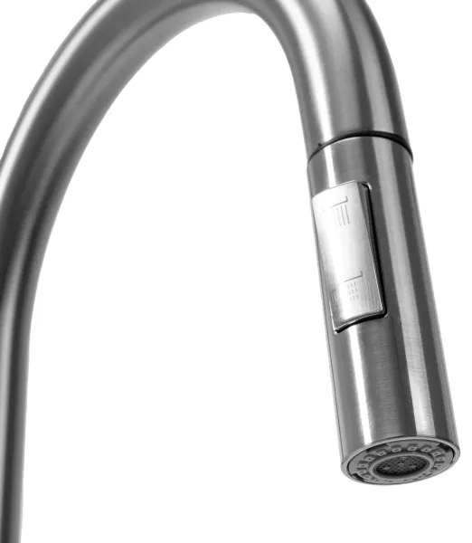 REA-B9146 - Miscelatore per lavello con doccetta estraibile FRESH 39,5 cm nichel