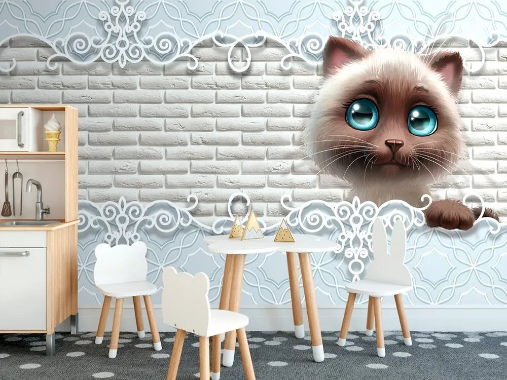 Carta da parati – Gattino carino