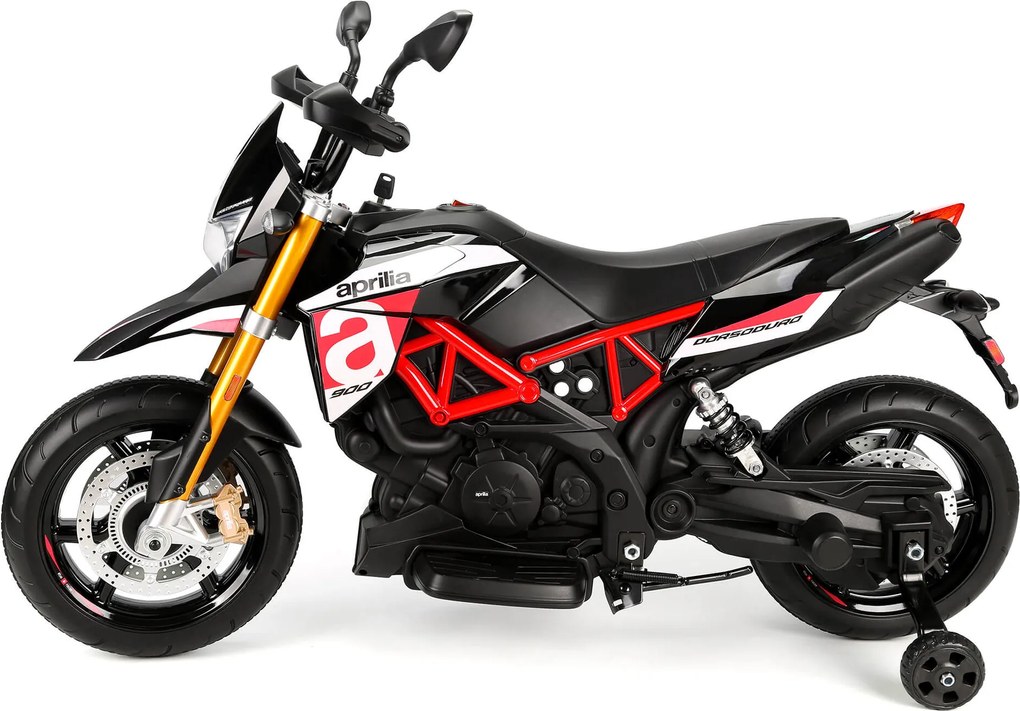 Moto Elettrica per Bambini 12V con Licenza Aprilia Dorsoduro Rossa...