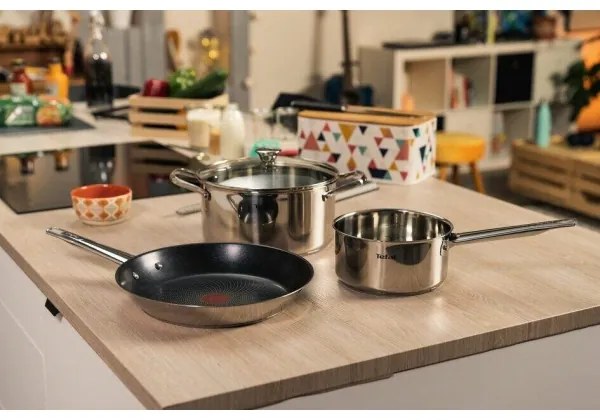 Tefal - Padella profonda con coperchio COOK EAT 24 cm