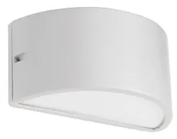 Lampada applique per esterni LINUS doppia emissione in alluminio BIANCO