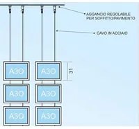 Vetrina ALL INCLUSIVE LED 6 tasche bifacciali A3 orizzontale