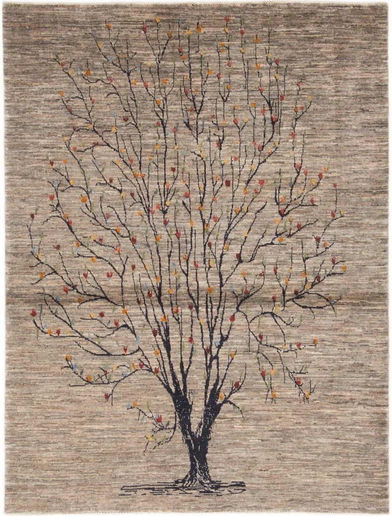 Loribaft Tappeto 210x160 Beige (Iran) Annodato A Mano